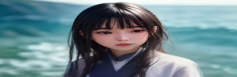 古典舞表演者身穿青绿色长裙在舞台上美女跳舞，水袖飘逸如山水画卷，灯光营造出如梦如幻的意境